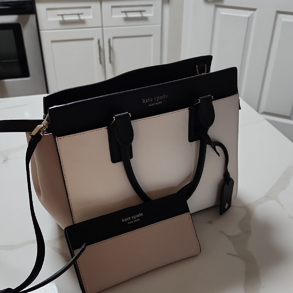 Kate Spade Black and Blush Women's Bag Set